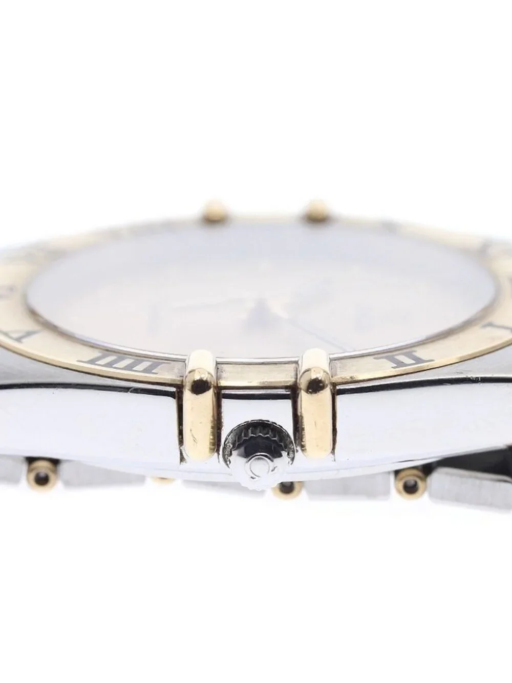 OMEGA Constellation YG bezel half bar gold Dial Quartz Men's Watch_968239